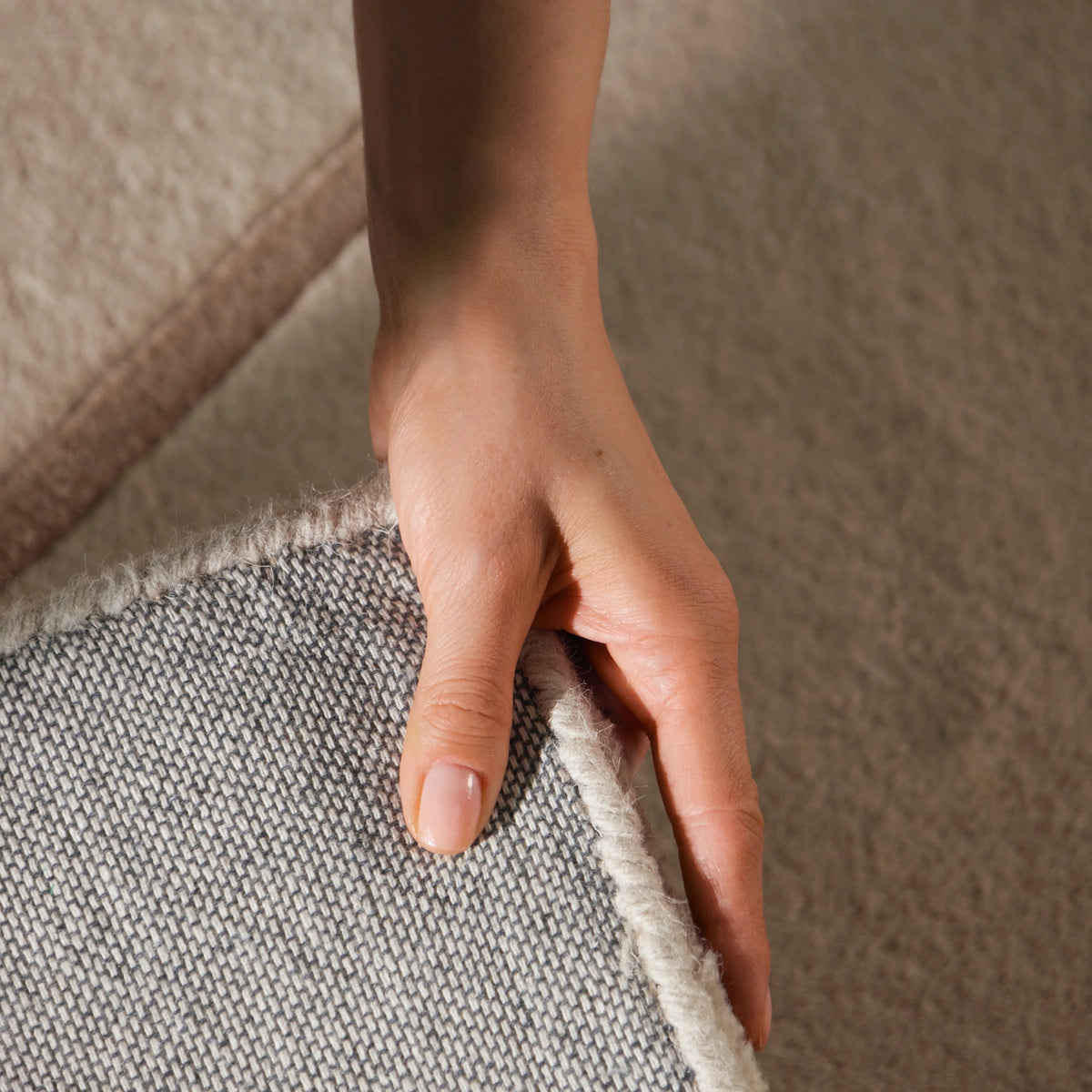 Tapis en laine Belvédère Crème et Marron – Villeroy &amp; Boch