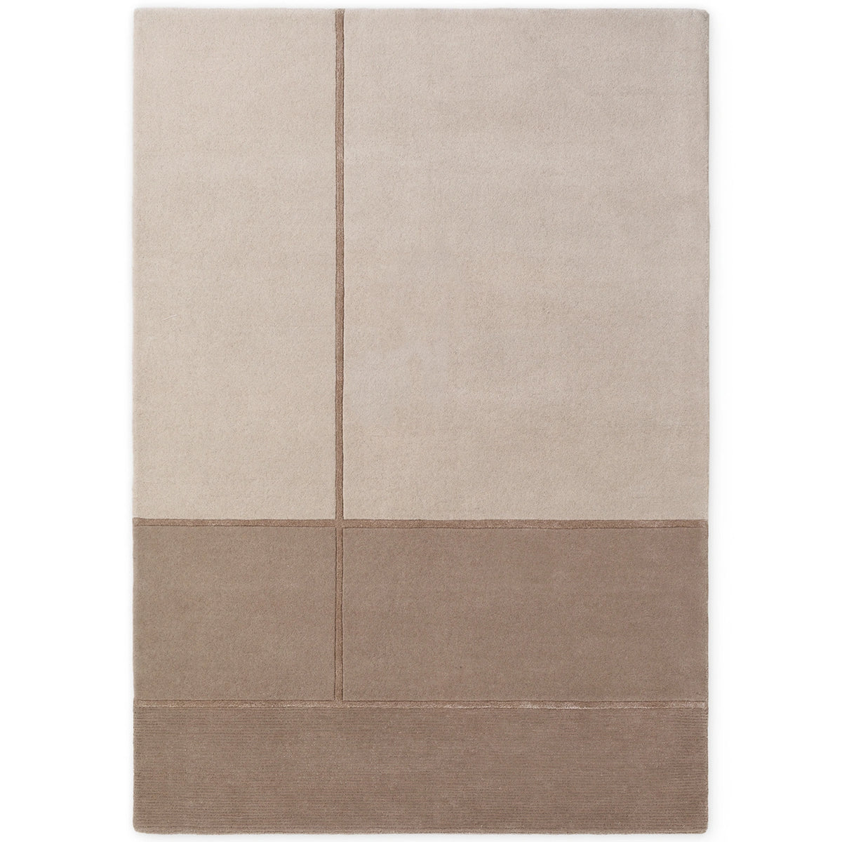 Tapis en laine Belvédère Crème et Marron – Villeroy &amp; Boch