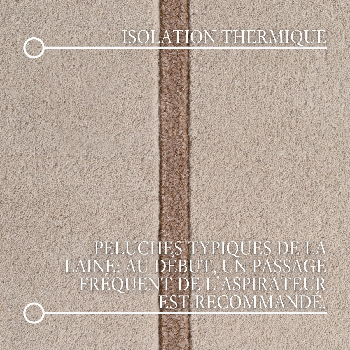 Tapis en laine Belvédère Crème et Marron – Villeroy &amp; Boch