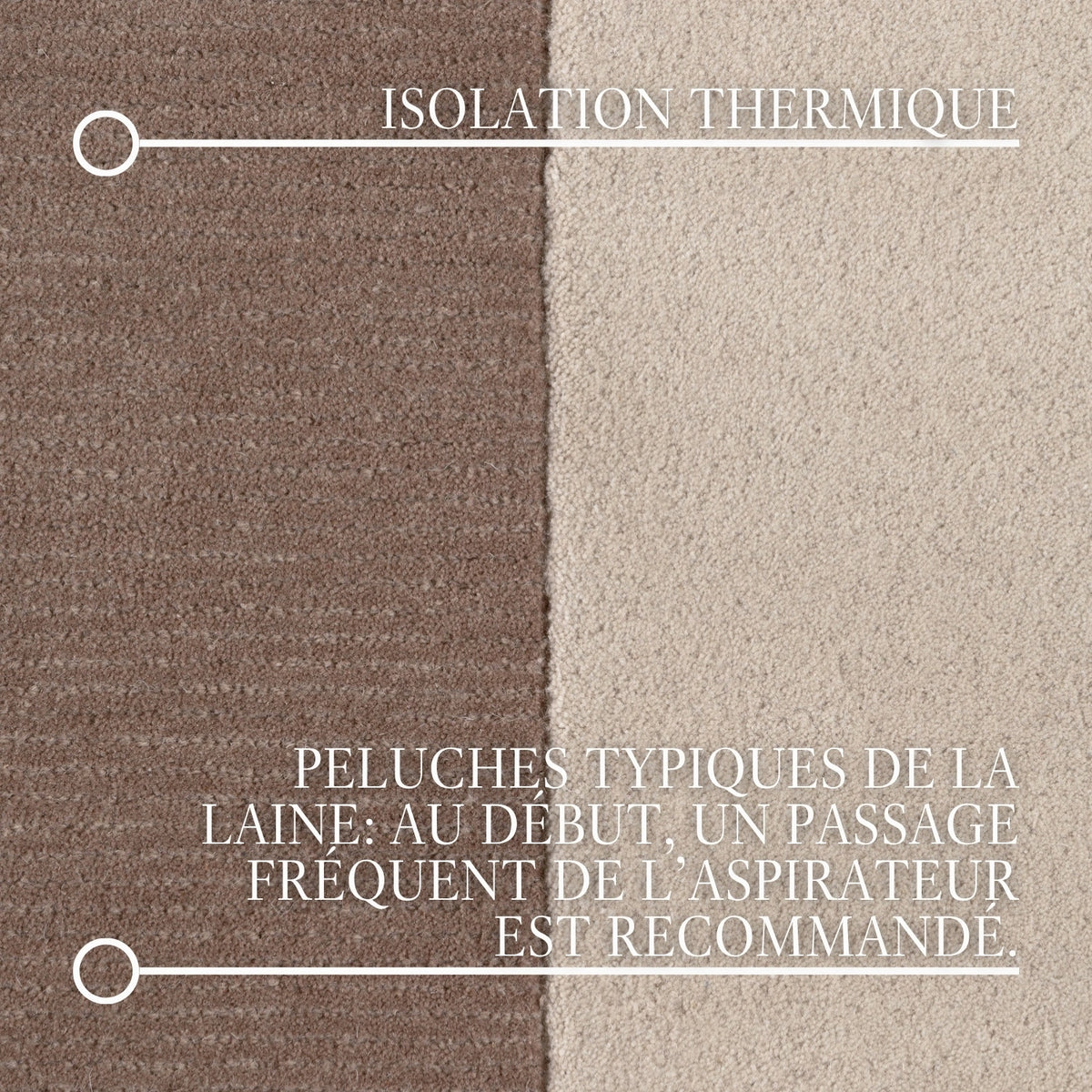 Tapis en laine Montreux Crème et Marron – Villeroy &amp; Boch