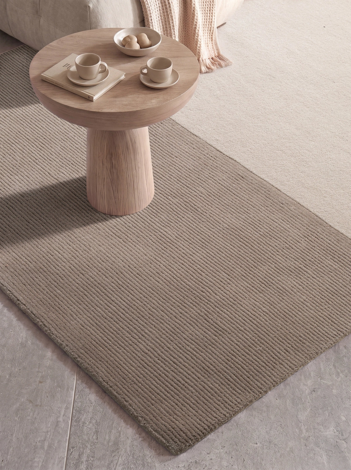 Tapis en laine Riviera Crème et Marron – Villeroy &amp; Boch