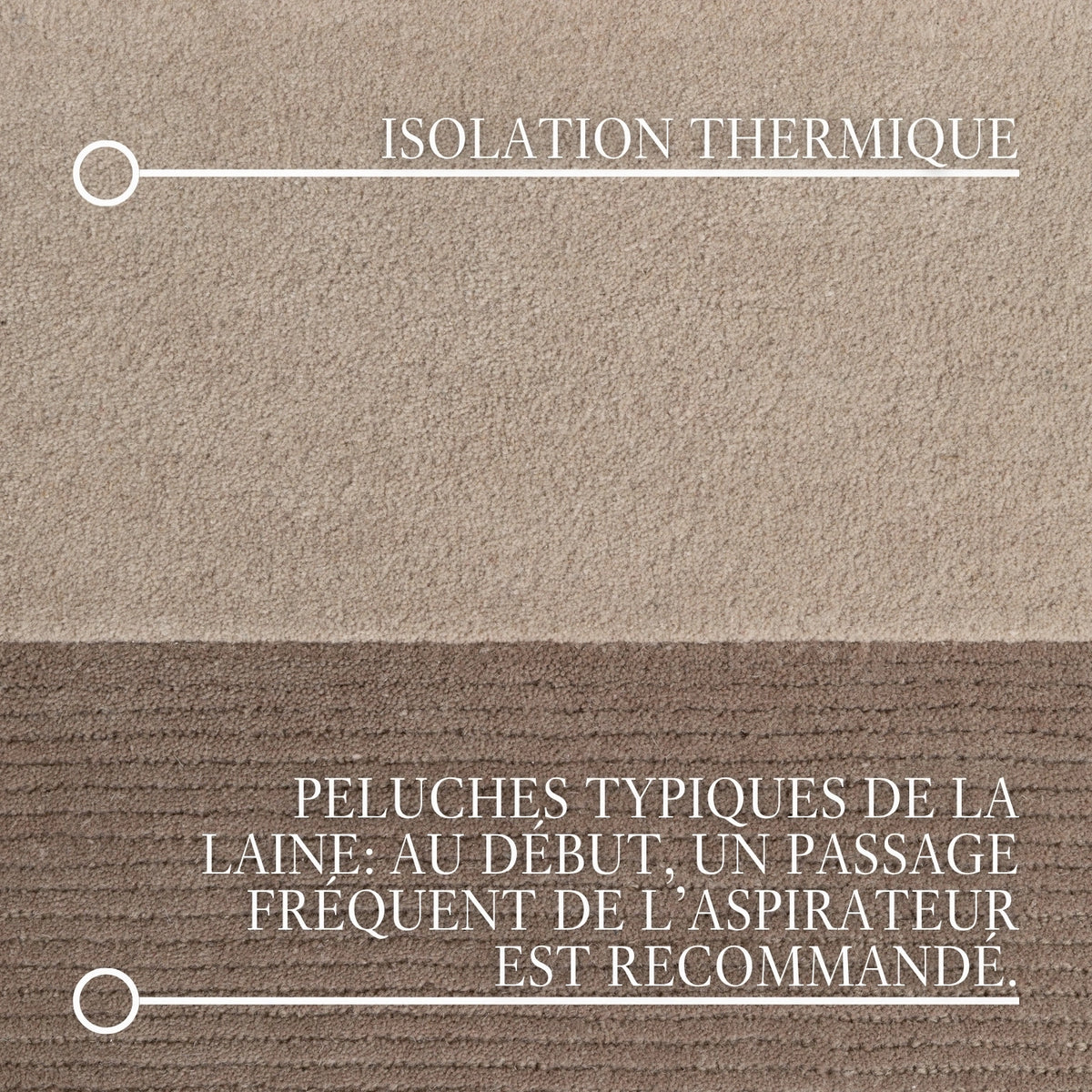 Tapis en laine Riviera Crème et Marron – Villeroy &amp; Boch