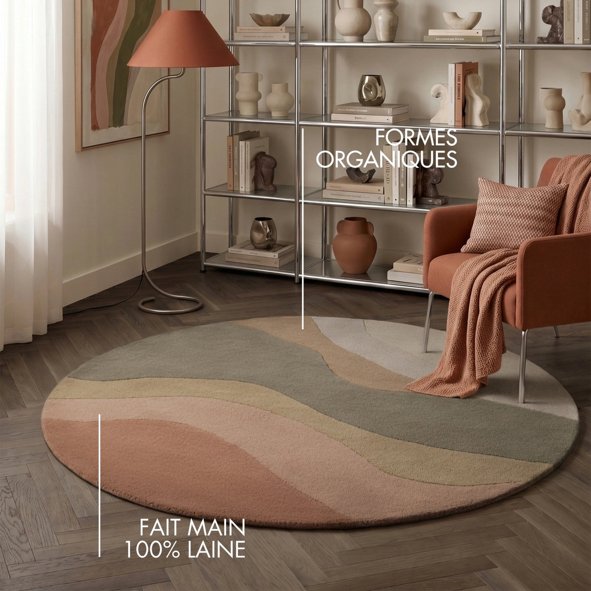 Tapis rond en Laine Fait Main Cappadoce - Ted Baker
