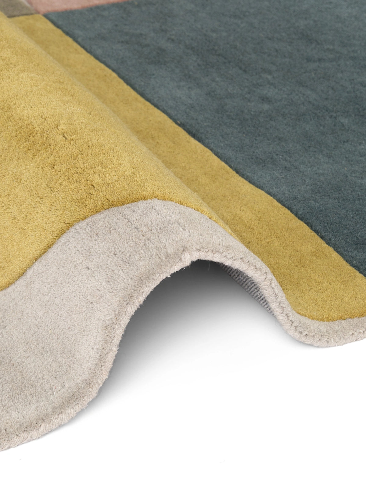 Tapis en Laine Beige Multicolore Arno