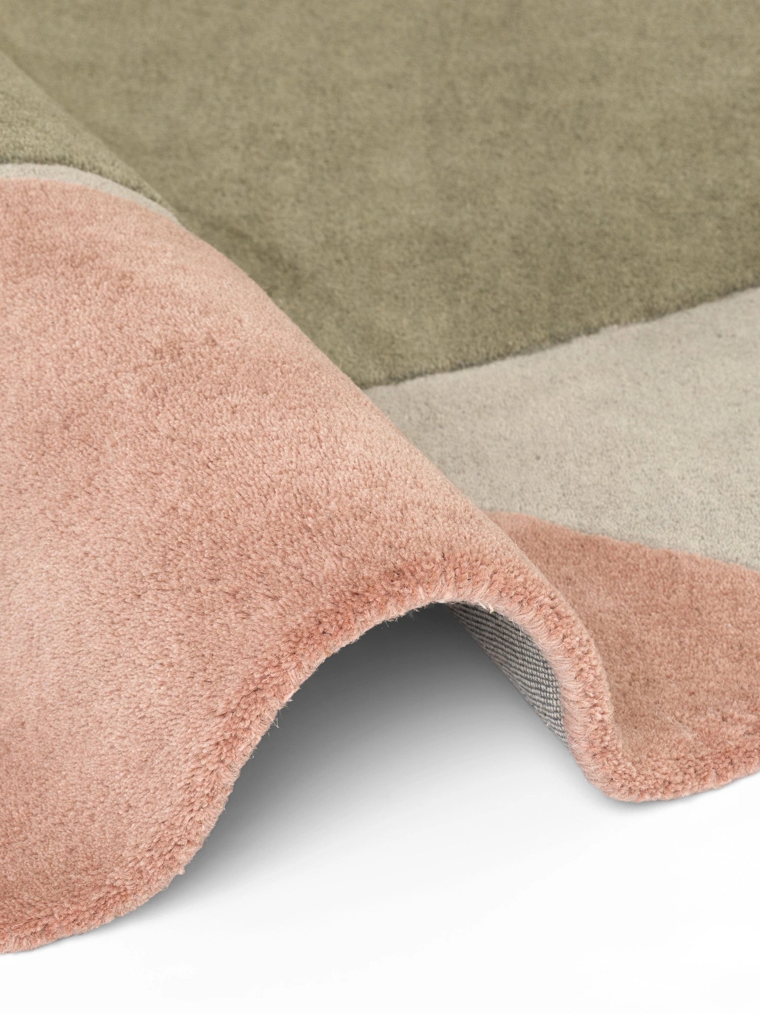 Tapis Rond en Laine Beige Multicolore Arno