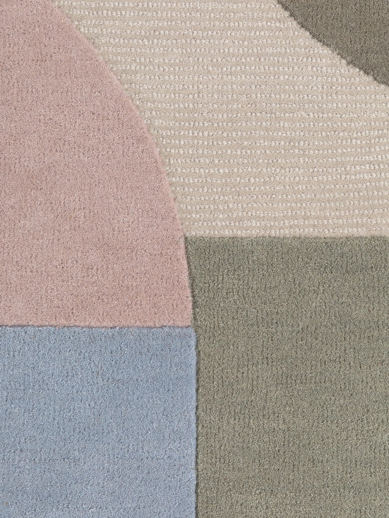 Tapis en Laine Beige Multicolore Orica