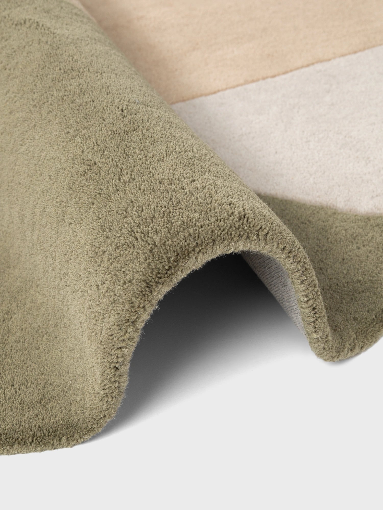 Tapis Rond en Laine Beige Multicolore Bellagio
