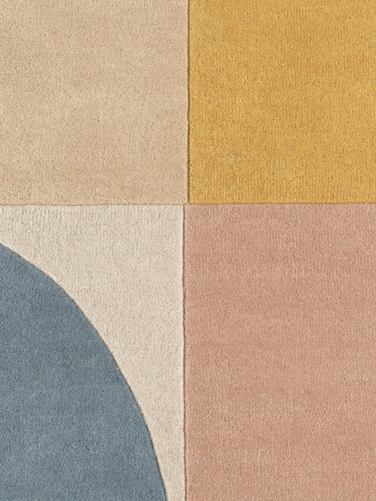 Tapis en Laine Beige Multicolore Bellagio