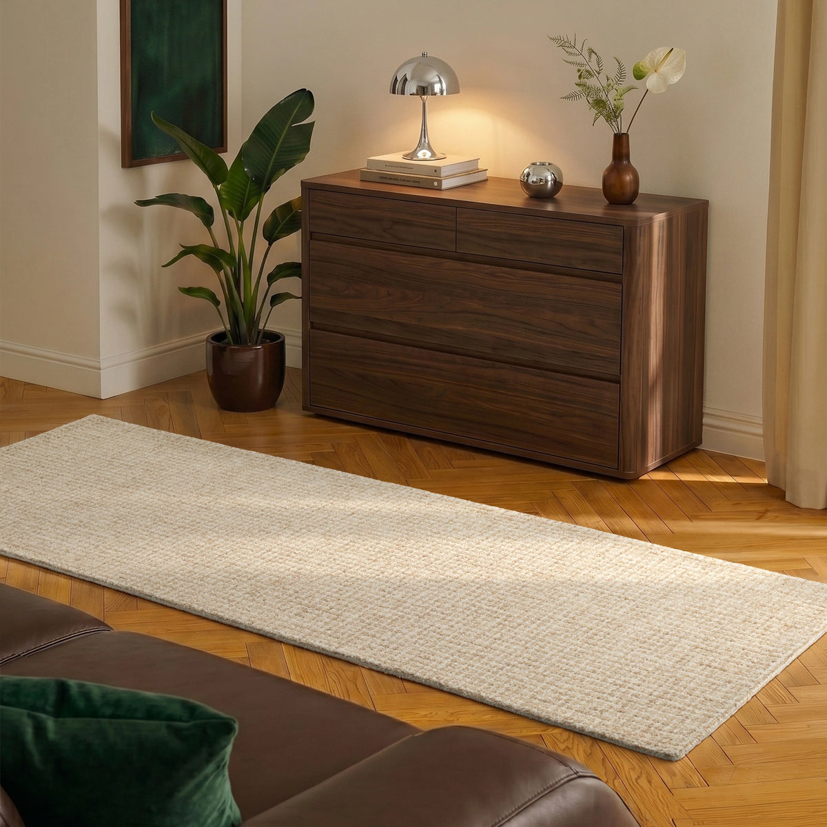 Tapis en Laine Adèle Crème Lin
