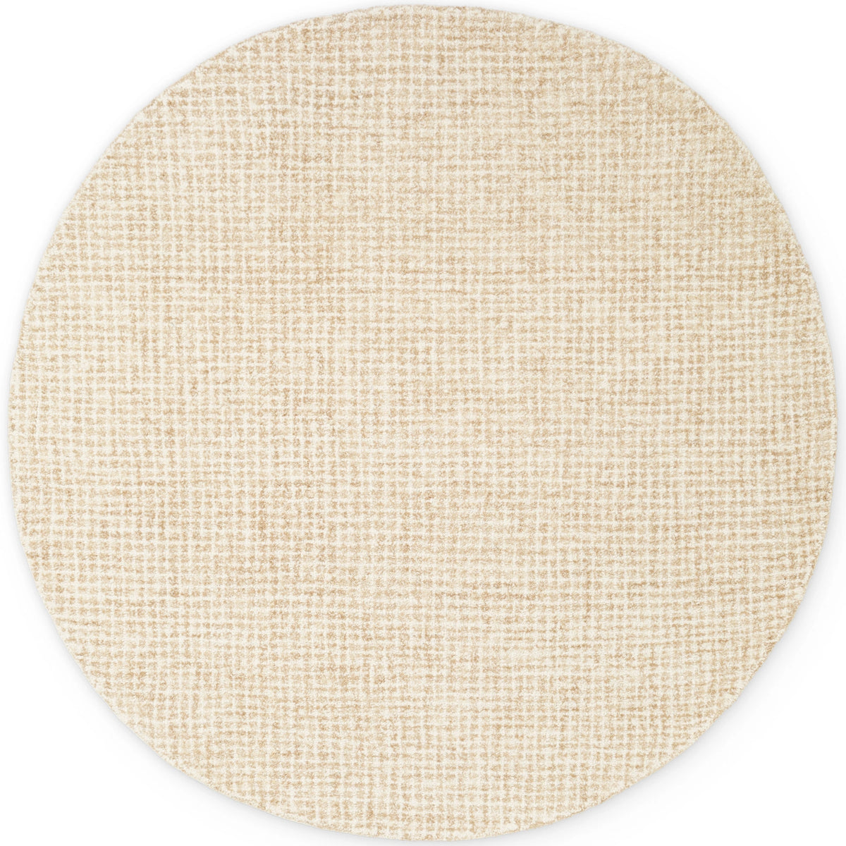 Tapis rond en Laine Adèle Crème Lin
