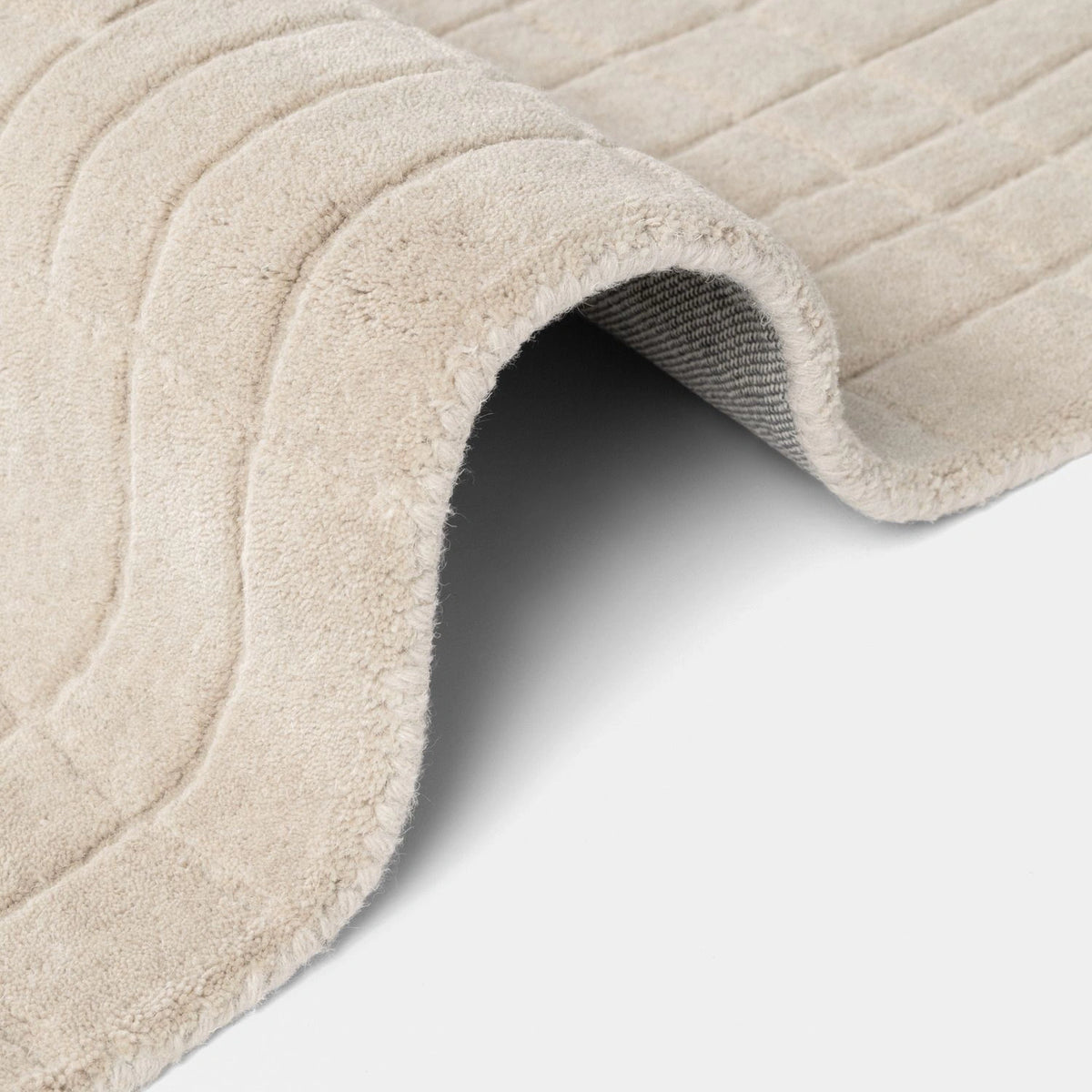 Tapis en Laine à Carreaux Crème - Villeroy &amp; Boch