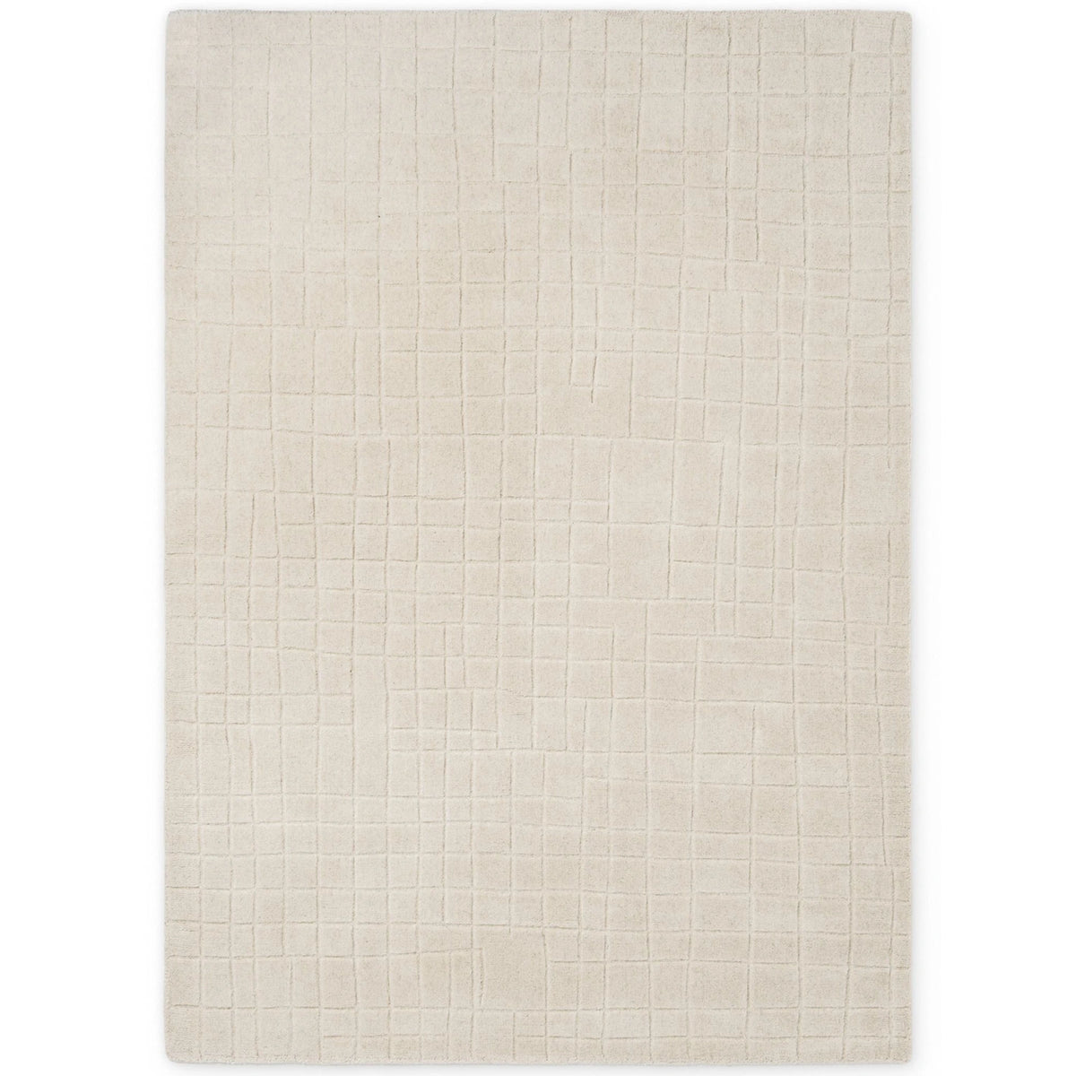 Tapis en Laine à Carreaux Crème - Villeroy &amp; Boch