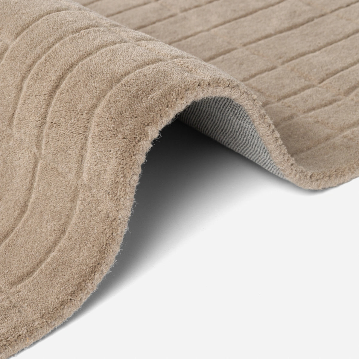 Tapis rond en Laine à Carreaux Beige - Villeroy &amp; Boch