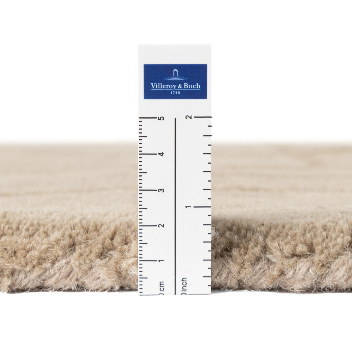 Tapis rond en Laine à Carreaux Beige - Villeroy &amp; Boch