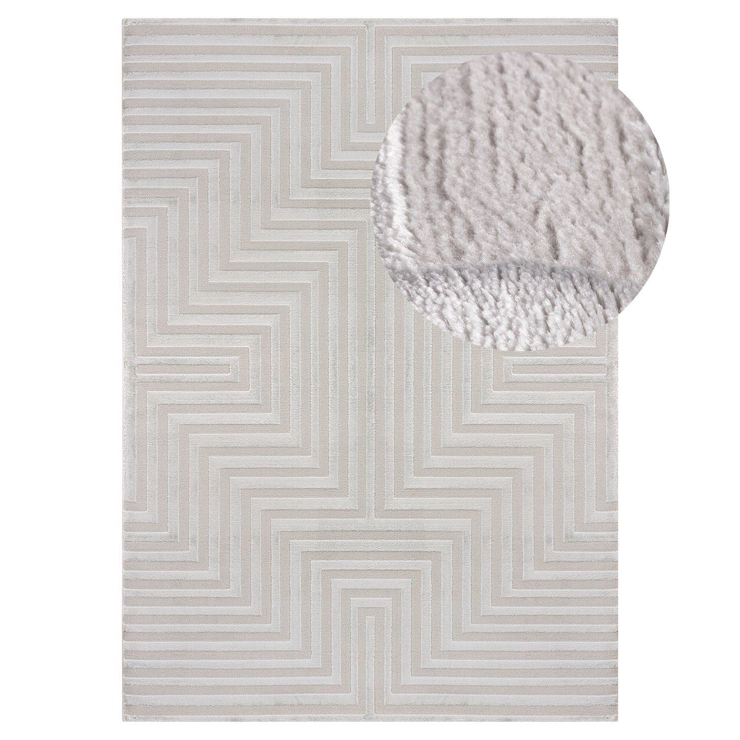 Tapis Ultra Dense Aspect Laine - Rifi Gris