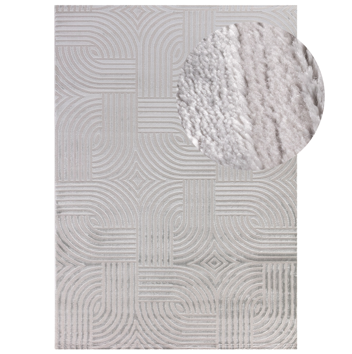 Tapis Ultra Dense Aspect Laine - Seventies Gris