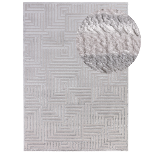 Tapis Ultra Dense Aspect Laine - Aswan Gris