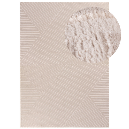 Tapis Ultra Dense Aspect Laine - Noa Beige