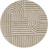 Tapis rond à relief Lena - Beige – STUDIO DECO