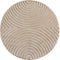 Tapis rond à motifs relief Arcs Beige – STUDIO DECO
