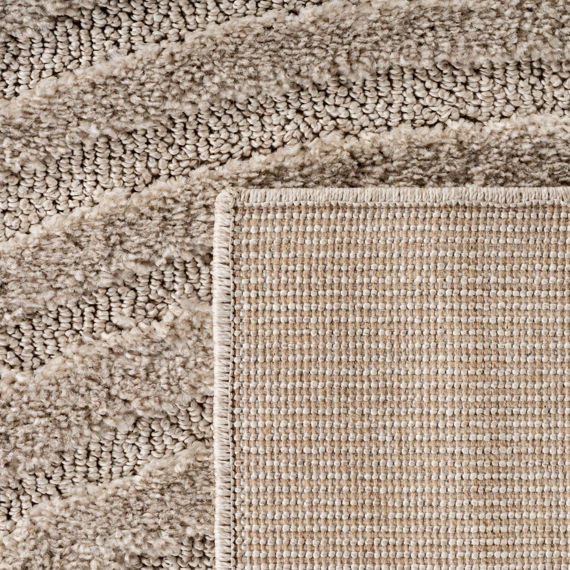 Tapis à motifs en relief Arcs Beige – STUDIO DECO