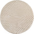 Tapis rond à motifs relief Arcs Crème – STUDIO DECO