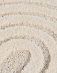 Tapis à motifs en relief Arcs Crème – STUDIO DECO