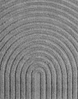 Tapis à motifs en relief Arcs Gris – STUDIO DECO
