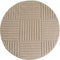 Tapis rond à motifs relief Damier Beige – STUDIO DECO