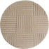 Tapis rond à motifs relief Damier Beige – STUDIO DECO