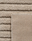 Tapis à motifs en relief Damier Beige – STUDIO DECO
