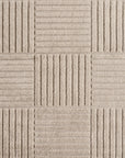 Tapis à motifs en relief Damier Beige – STUDIO DECO