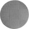 Tapis rond à motifs relief Damier Gris – STUDIO DECO