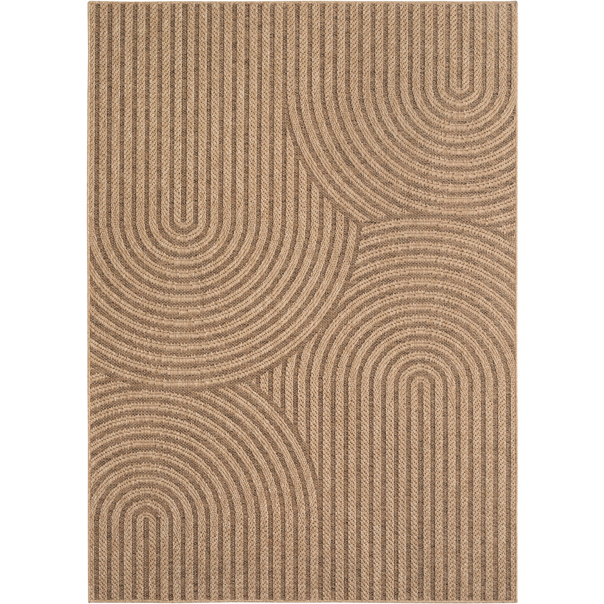 Tapis Aspect jute à motifs arcs – STUDIO DECO