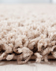 Tapis Shaggy Uni à poils longs - Beige – STUDIO DECO