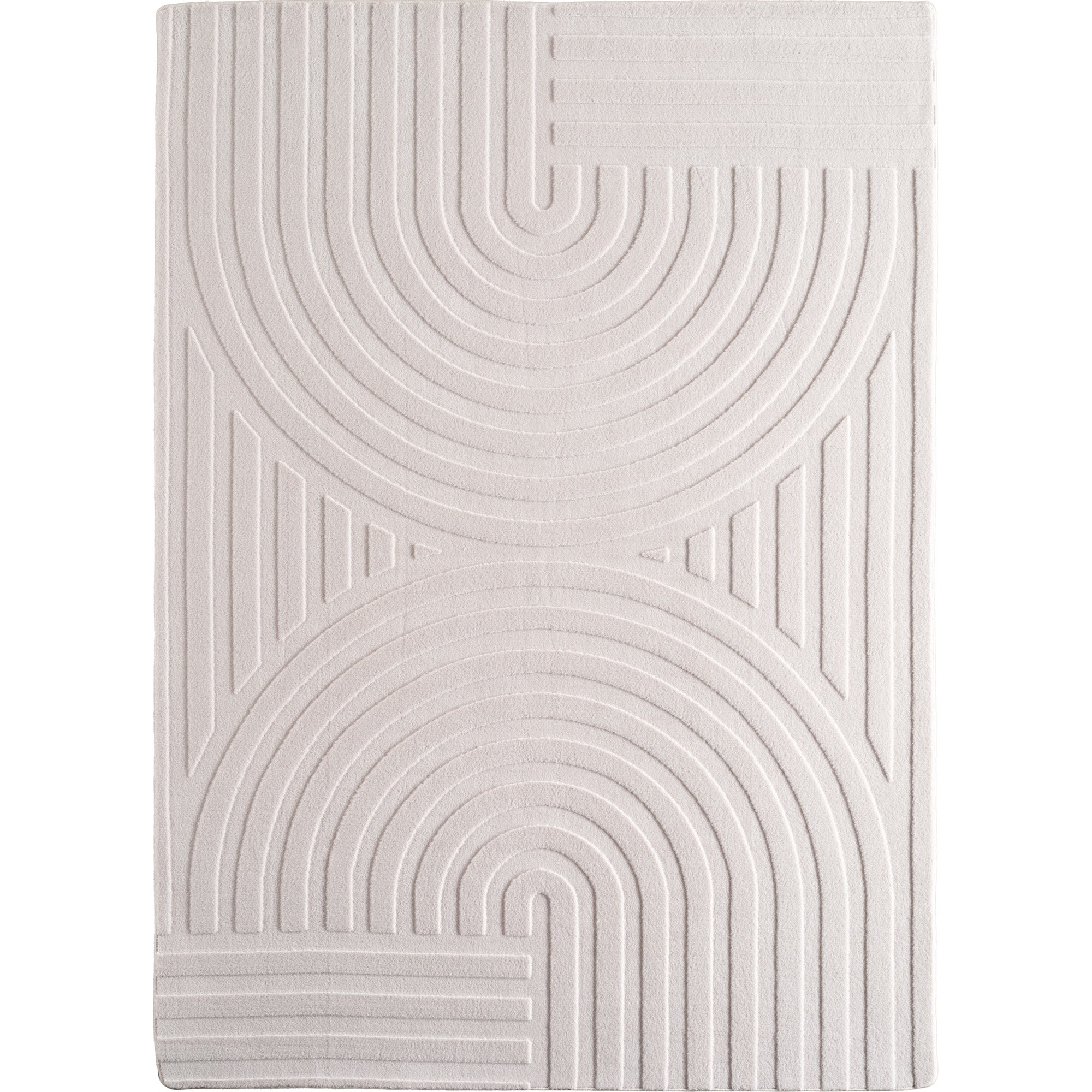 Tapis BARI doux à relief Crème – STUDIO DECO