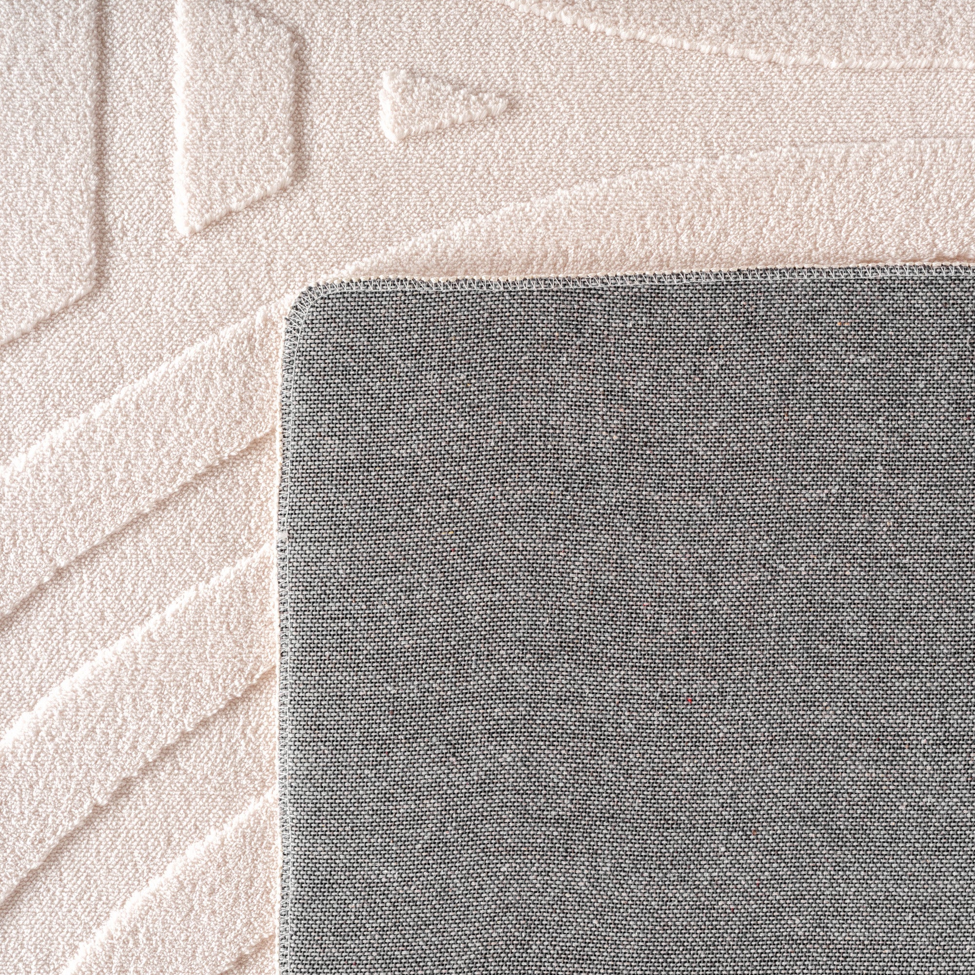 Tapis BARI doux à relief Crème – STUDIO DECO