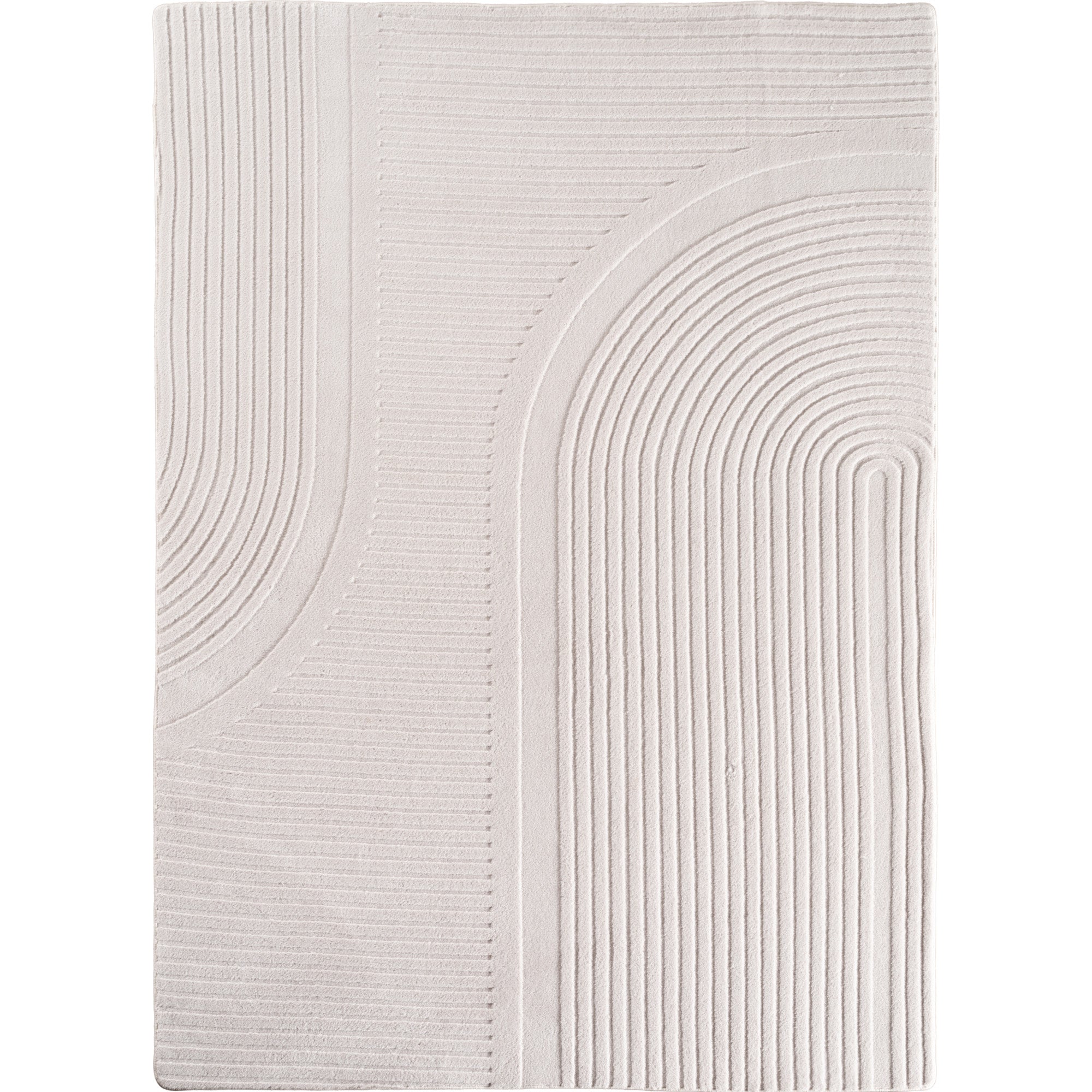Tapis SENA doux à relief Crème – STUDIO DECO