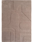 Tapis CÔME doux à relief Beige – STUDIO DECO