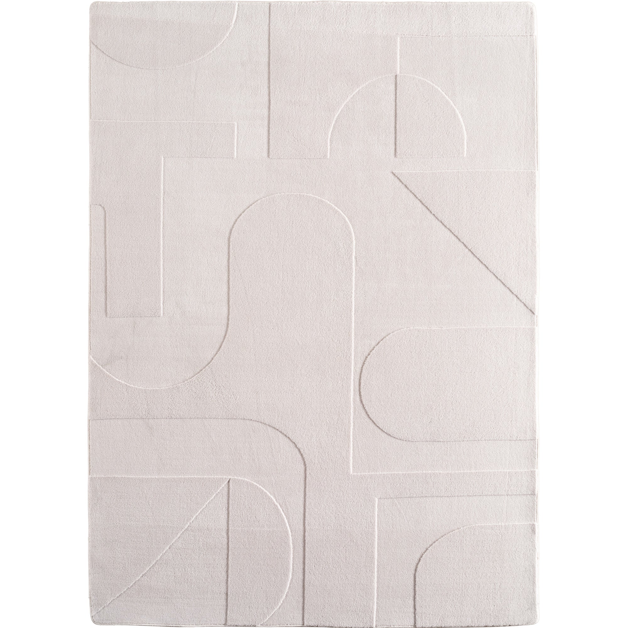 Tapis CÔME doux à relief Crème – STUDIO DECO