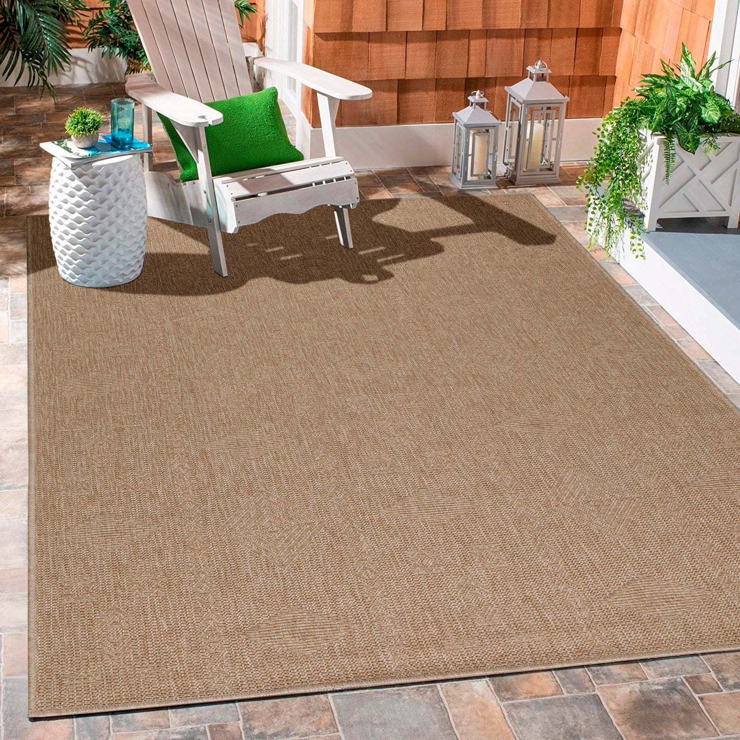 Tapis aspect jute Naturelle Beige