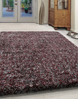 Tapis à poils longs 30mm - Rouge – STUDIO DECO
