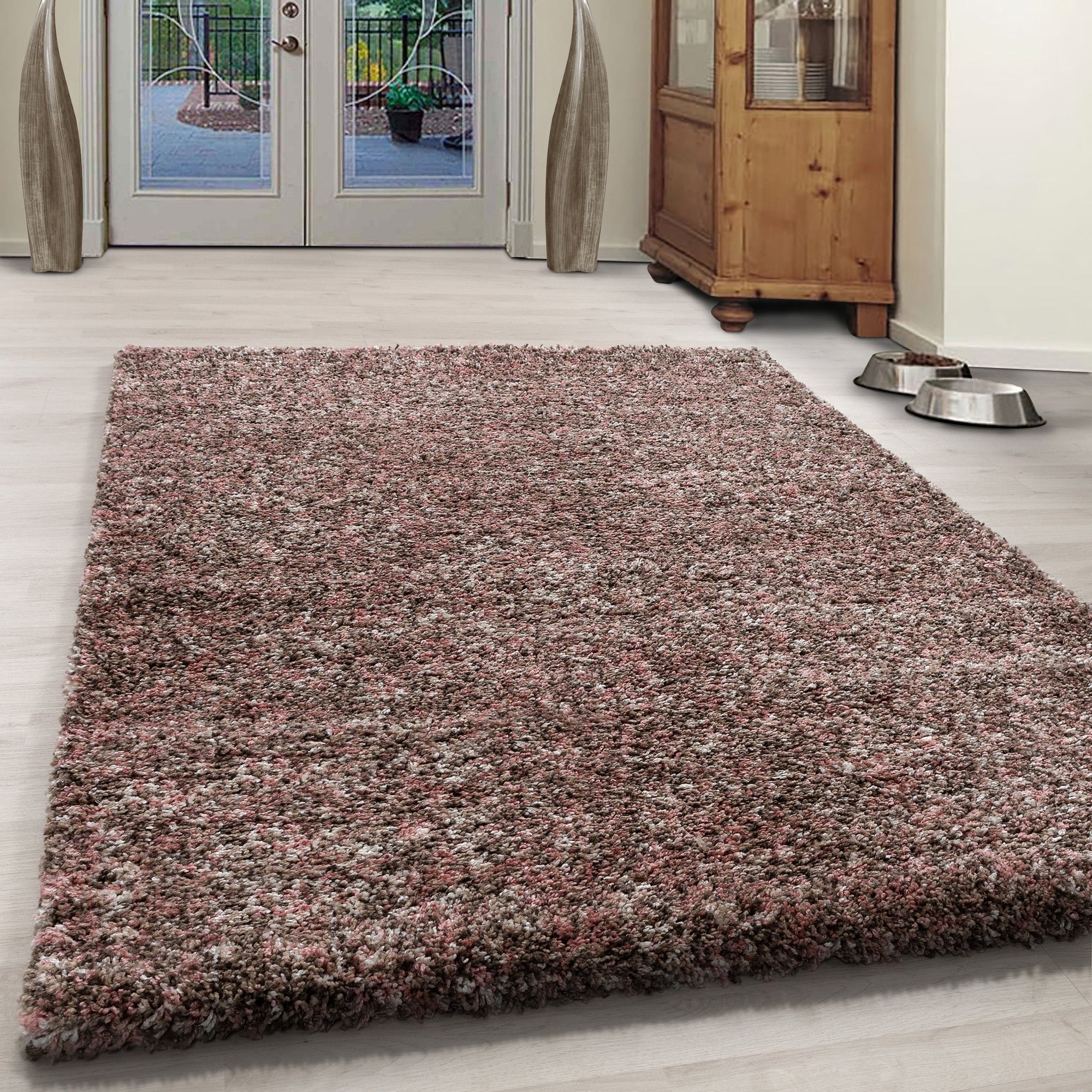 Tapis à poils longs 30mm - Rose Poudré – STUDIO DECO