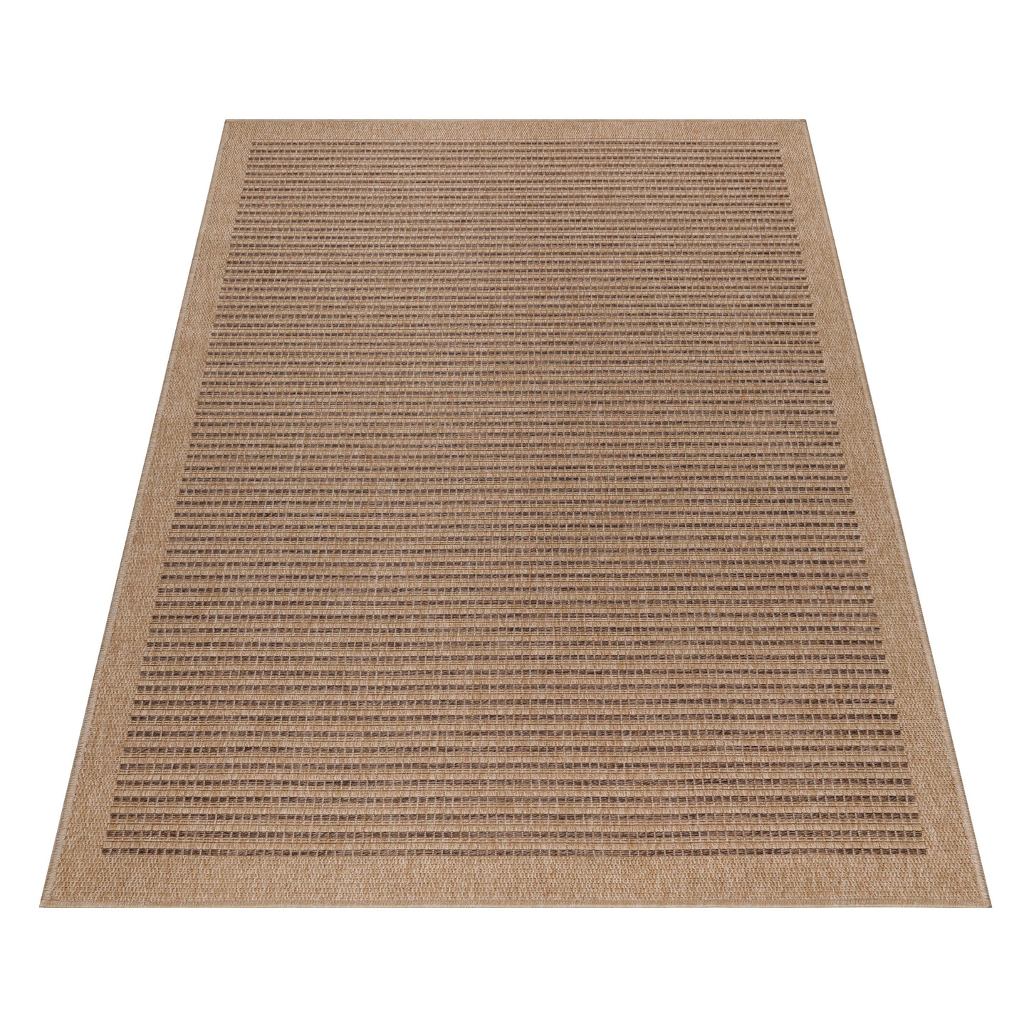 Tapis Naturel aspect jute Beige et Noir