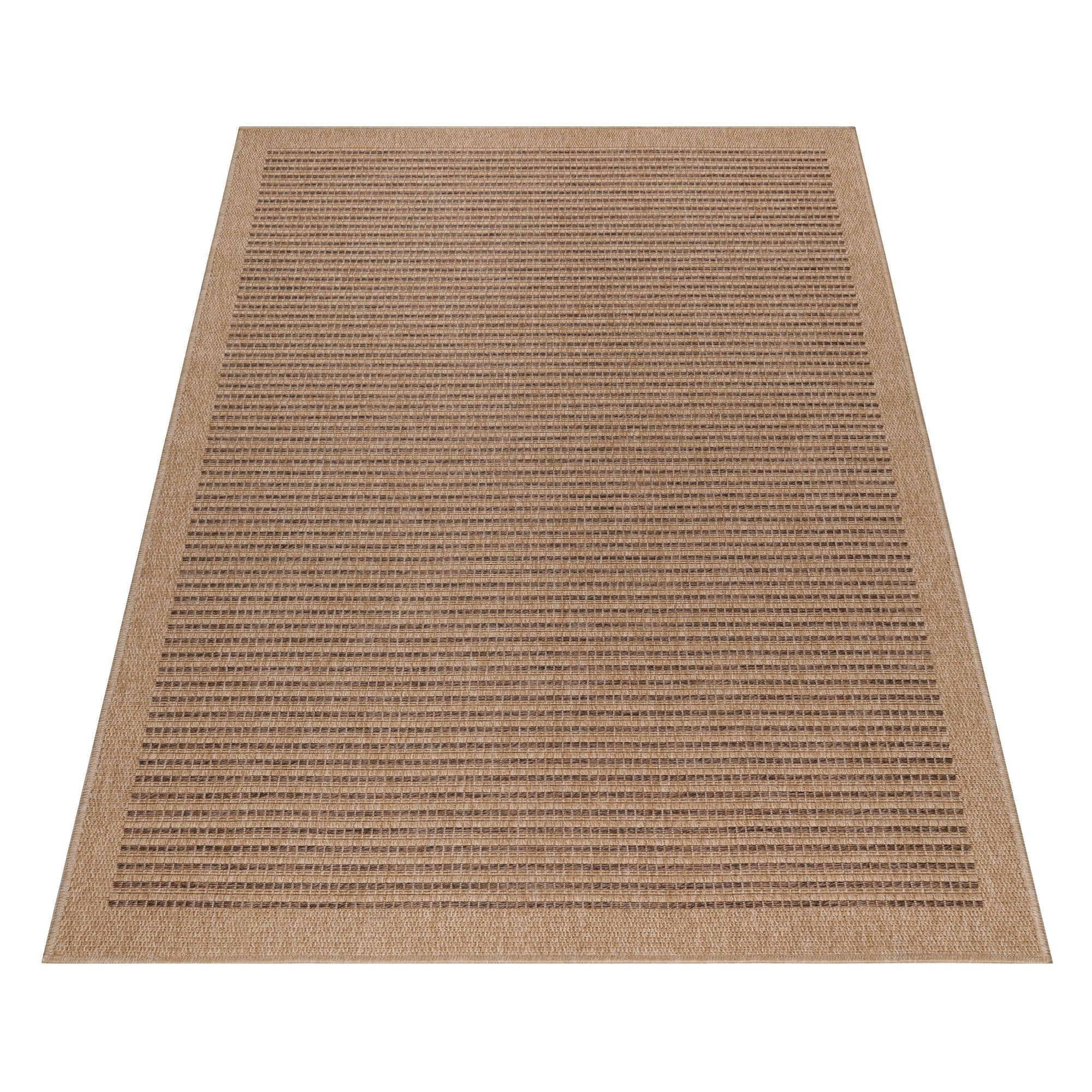 Tapis Naturel aspect jute Beige et Noir – STUDIO DECO
