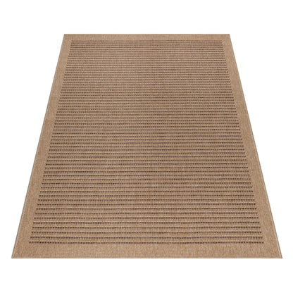 Tapis Naturel aspect jute Beige et Noir