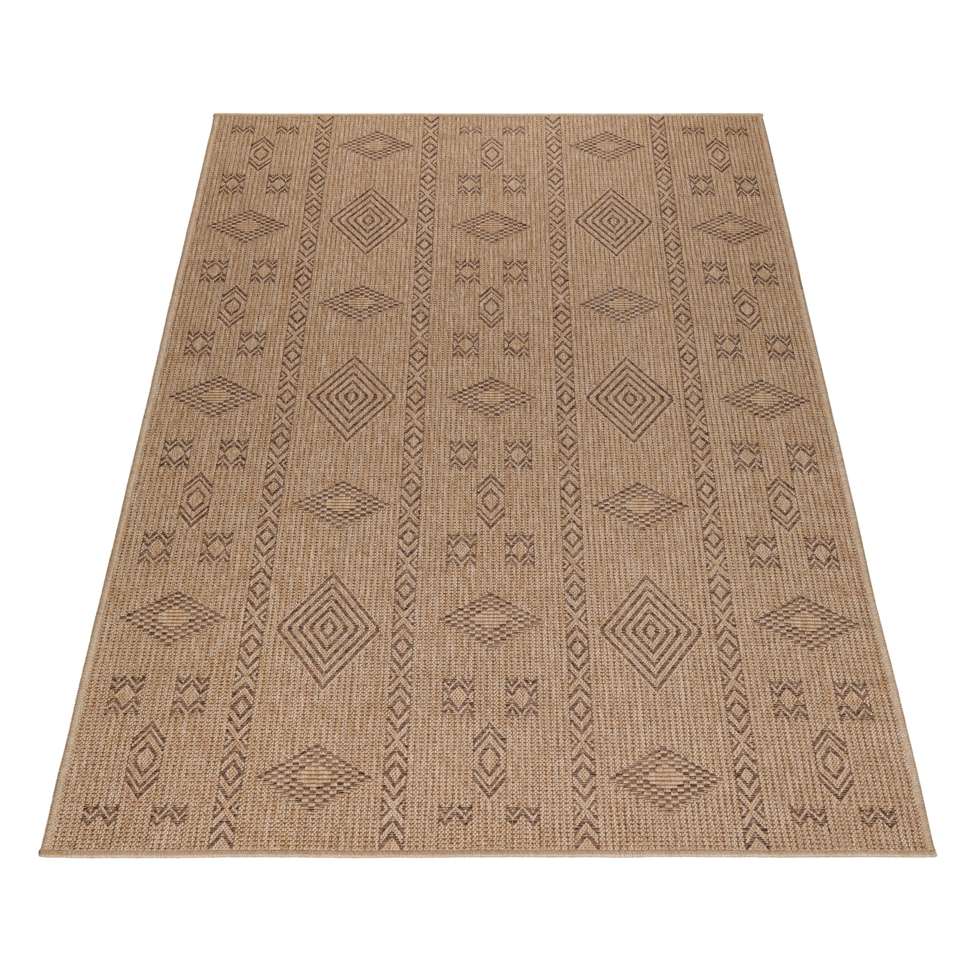 Tapis aspect jute Naturelle Beige et Noir – STUDIO DECO