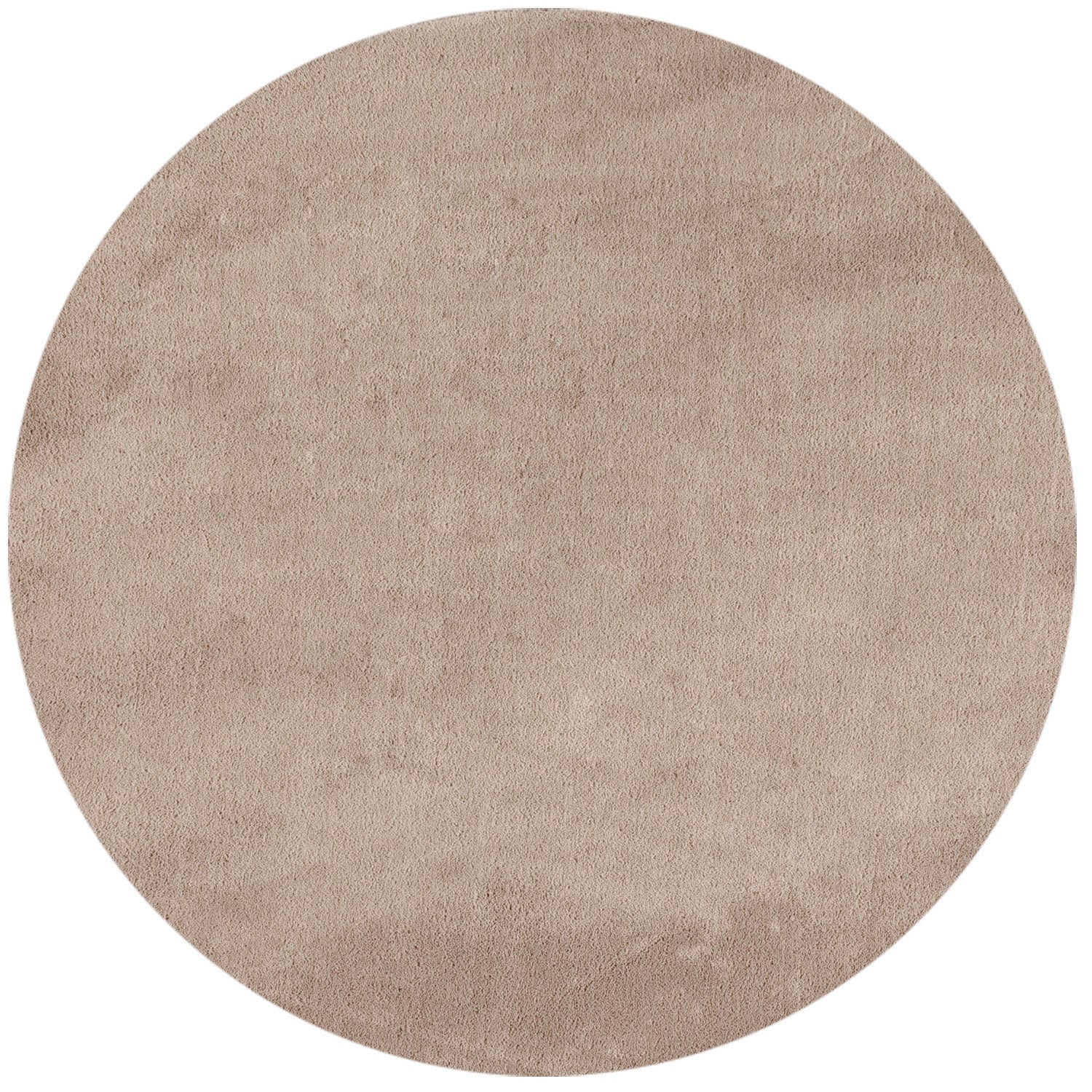 Tapis Rond lavable à poils doux - Beige – STUDIO DECO