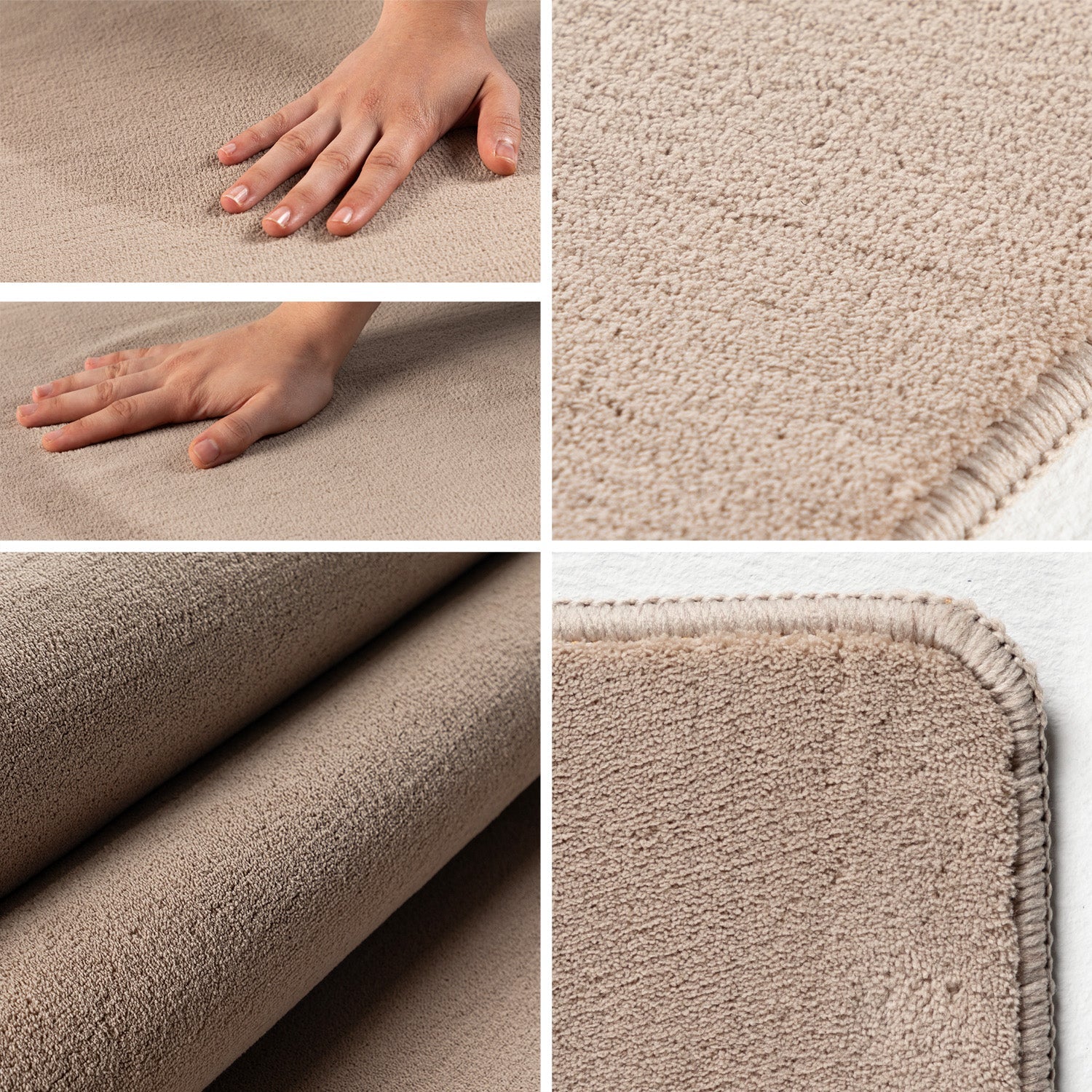 Tapis Lavable à poils doux - Beige – STUDIO DECO