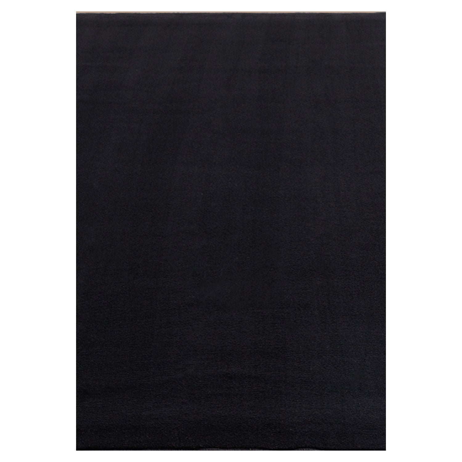 Tapis Lavable à poils doux - Noir – STUDIO DECO